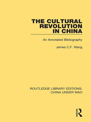cover image of The Cultural Revolution in China